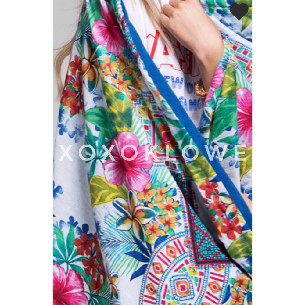Floral Print Luxury Oversized Beach Blanket Towel - Picture 8 of 10